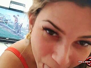 I got lucky eating Melody Antunes' naughty hair