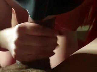 Ariel gives blowjob then swallows cum in mouth