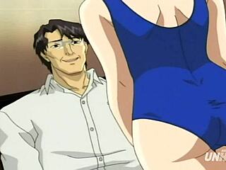 Hentai stepfather gropes young stepdaughter in swimsuit!