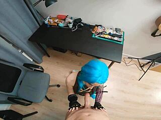 Crazy Jinx Fucks Hard on Desk