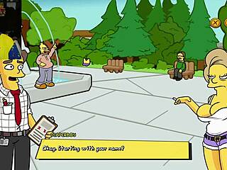 simpsons parody burns mansion hentai game