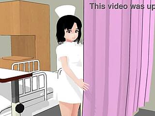 mia hentai nurse plays naughty doctor games in anime style