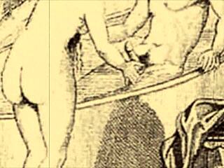 复古插图中的色情场景 😊