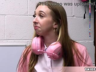 cute streamer breezy bri caught shoplifting, pussy wrecked