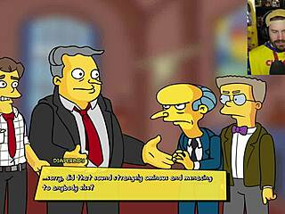 simpsons parody burns mansion hentai game