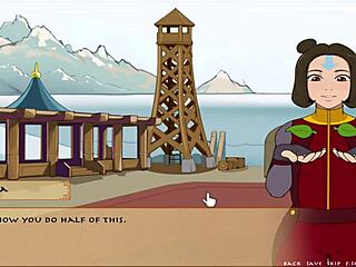 Корра показывает сиськи в Four Element Trainer Книга 5 Часть 13