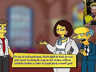 simpsons parody burns mansion hentai game