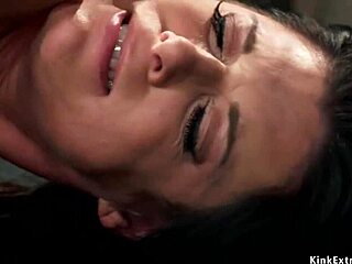 bound milf slave gets anal fucked in lingerie