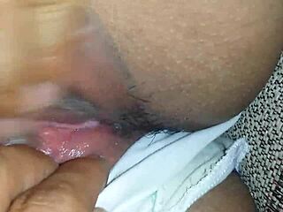 latina pussy close-up masturbation session