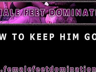 Femdom bbw makes him worship feet, handjob, face sit