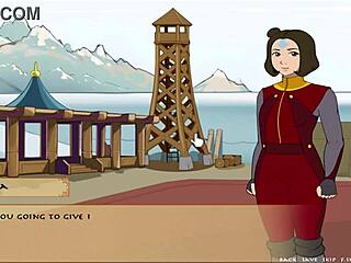 Korra ukazuje prsa ve Four Element Trainer kniha 5 díl 13