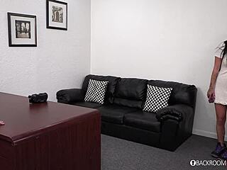 Blue-eyed bombshell, ready for anal creampie?