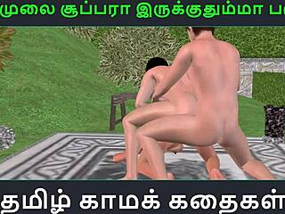 Animated Tamil sex story with wild cartoon threesome
