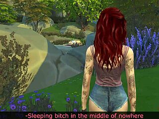 This animated lesbian scene features scissoring and strapon play in a rough hentai setting