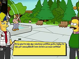 simpsons parody burns mansion hentai game