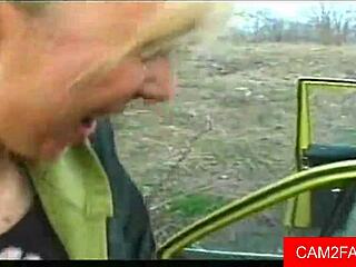 Amateur Ass to Mouth Action in Car Video