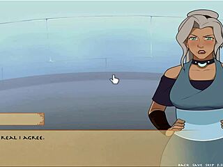 Корра показывает сиськи в Four Element Trainer Книга 5 Часть 13