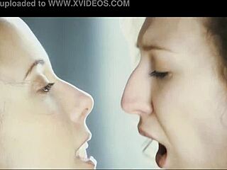 Call Center European Babes Enjoy Hot Lesbian Action