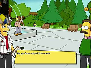 simpsons parody burns mansion hentai game