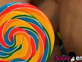 Young emo Kyler Moss interacts with cute twink in a session.