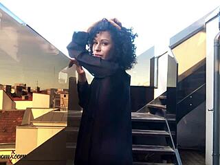 does babe masturbate pussy with anal toys for real orgasm before party?