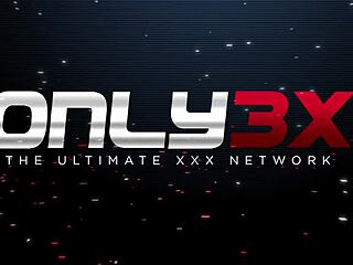 Blonde Nicole enjoys an amateur threesome with intense anal action.