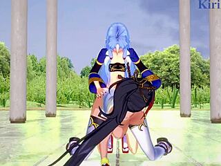 3D animated lesbian and futanari sex in SRW2:HF