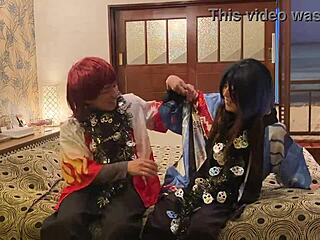 할로윈 코스프레 아시안 와이프 딥스로트