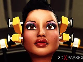 Big-titted beauty in restraints craves hard pounding with extreme control