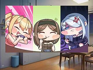 Big blonde step sister rides my giant cock at night