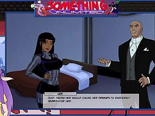 Blonde with big tits in cartoon series