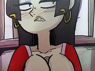 Boa Hancock giving a steamy titfuck in anime loop