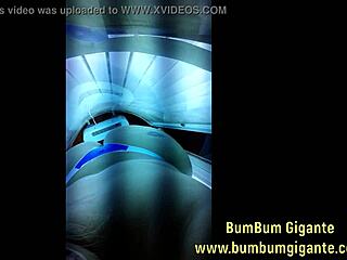 preparing for lover in tanning booth