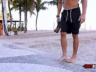 Brazilian teen enjoys intimate encounter.