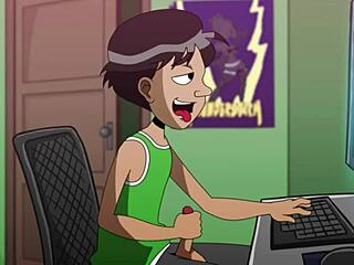 mi madrastra me pilla masturbándome 😏