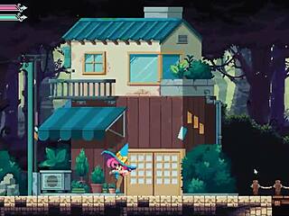 Flip witch pixel hentai game ep 6 femdom creampie in the forest