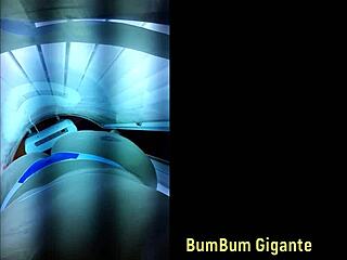 preparing for lover in tanning booth