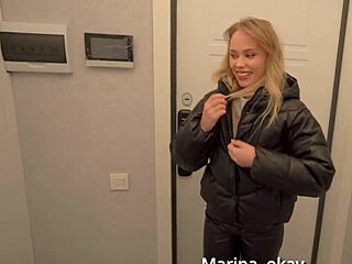 Did the new maid work her holes well enough to earn that cum in her mouth?