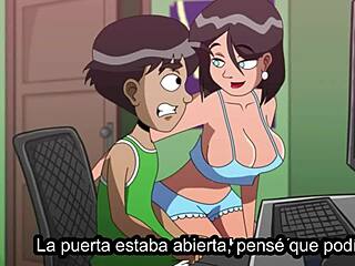 mi madrastra me pilla masturbándome 😏