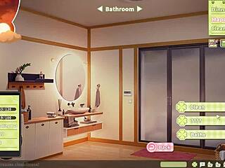 Big blonde step sister rides my giant cock at night