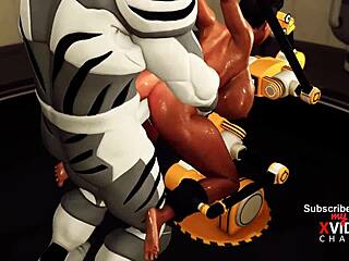 Big-titted beauty in restraints craves hard pounding with extreme control