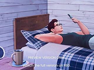 naughty nerd's first time in 3d hentai