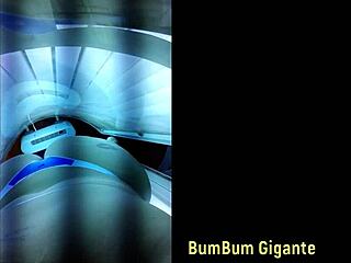 preparing for lover in tanning booth