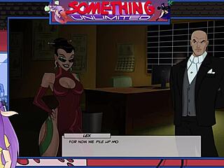 Blonde with big tits in cartoon series