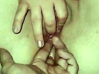 She says, 'All this cum, what a shame,' while using dildo and vibrator