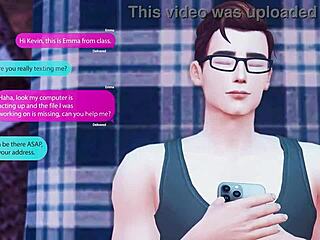 naughty nerd's first time in 3d hentai