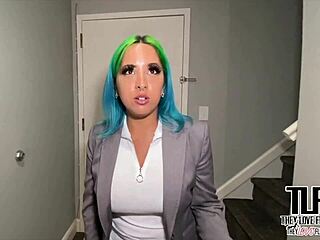 Hotel manager spanish barbie gives blowjob and fucks big black cock