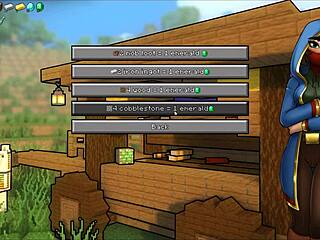 Hornycraft parody hentai game pornplay ep 49 double creampie alex tight pussy