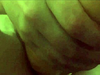 Student drills pussy with big dildo after work.