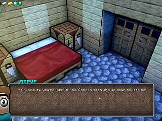 Hornycraft parody hentai game pornplay ep 49 double creampie alex tight pussy